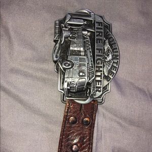 Genuine Leather Volunteer Firefighter Belt